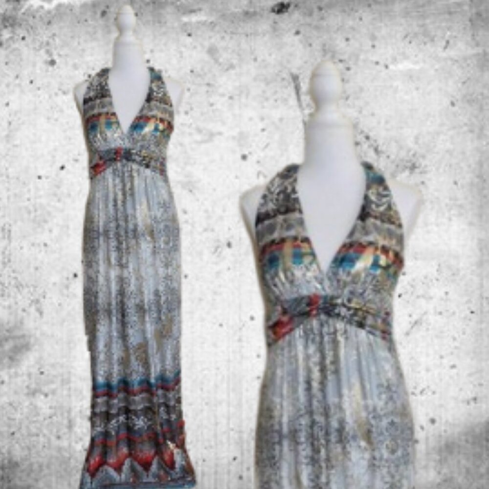 Maxi*Dressy*Halter Dress*Size Small/Medium